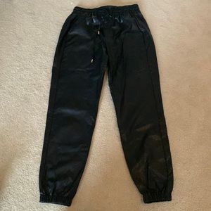 Tyler Boe leather joggers